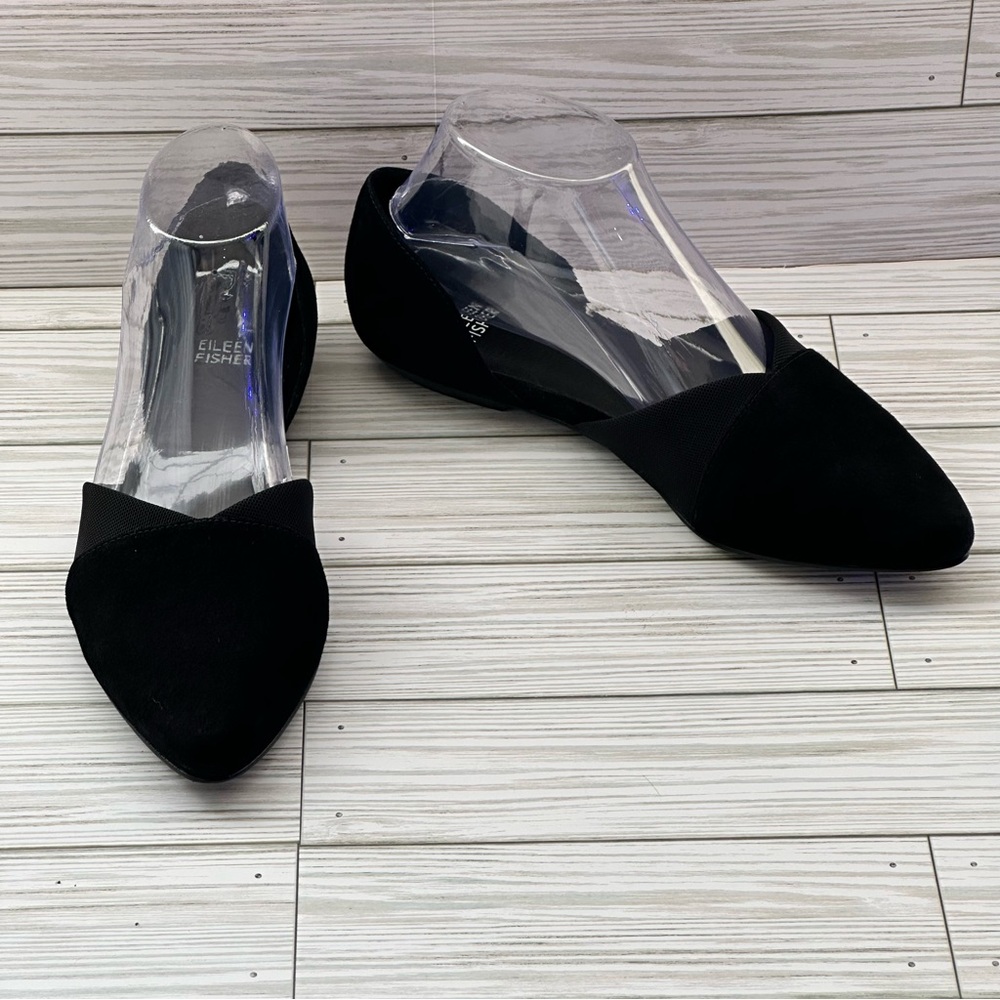 Eileen Fisher Black Flats
